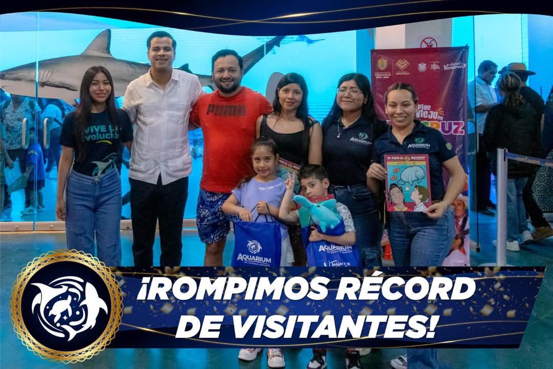 El mejor diciembre en su historia, Aquarium del Puerto de Veracruz rompe récord