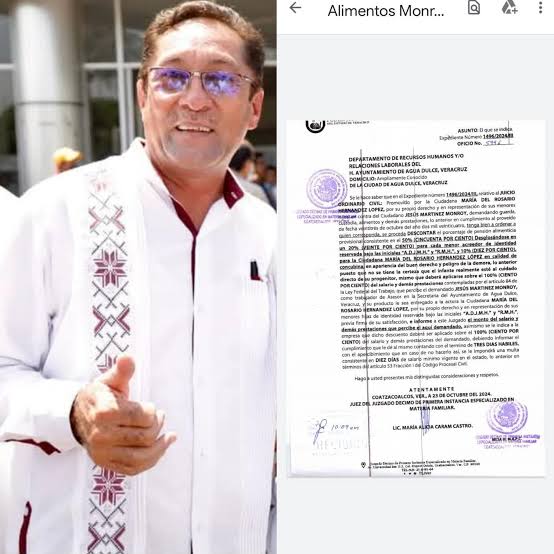 Por presunto deudor alimentario Chucho Martínez estaría impedido para buscar la alcaldía de Agua Dulce por MORENA