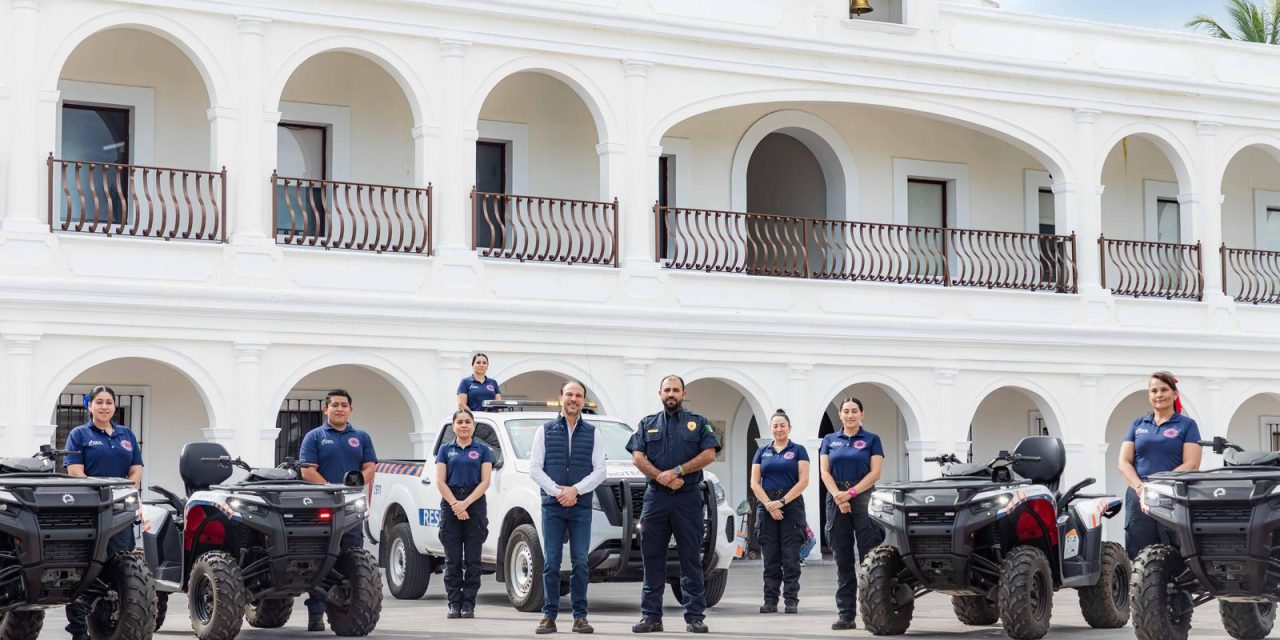 Entrega Alcalde JM Unánue cuatrimotos a Protección Civil municipal de Boca del Río